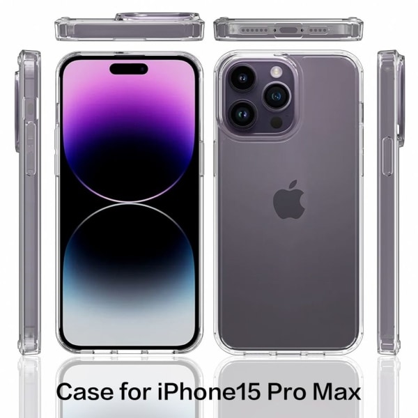 Klart iPhone 15 Pro Max skal - Transparent Transparent
