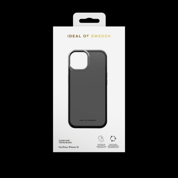 iDeal Clear Case iPhone 15 - Tinted Black