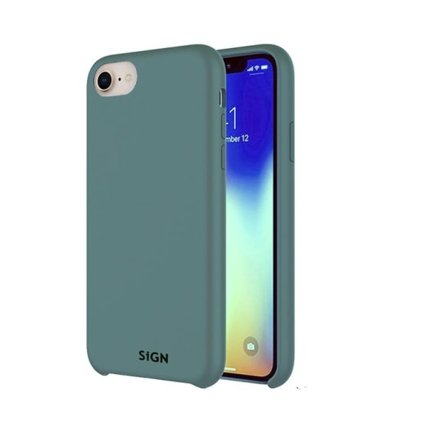 SiGN Liquid Silicone Case för iPhone 7 & 8/SE 2 - Mint