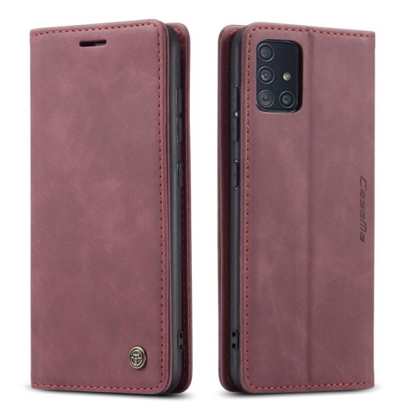 CASEME 013 Series Plånboksfodral för Samsung Galaxy A51 - Röd Röd