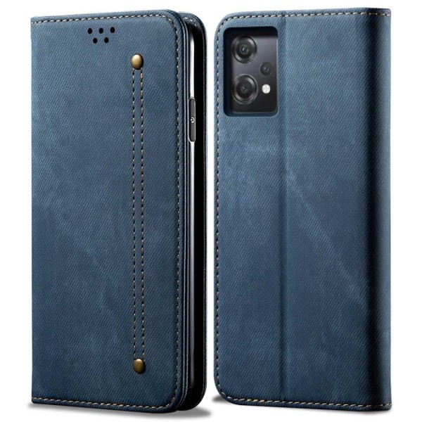 OnePlus Nord CE 2 Lite 5G PU Leather Anti-drop Premium Plånboksfodral - Blå Blå