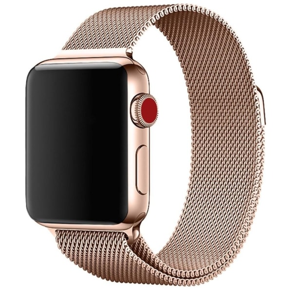Milanese Metallarmband för Apple Watch 4/5/6/SE 44 mm & 3-2-1 42 Guld