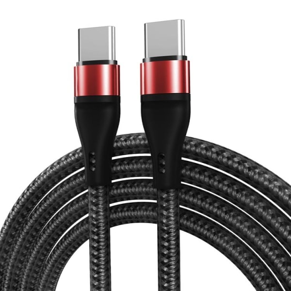 USB-C  laddningskabel som stödjer snabbladdning 1 m - Röd Röd