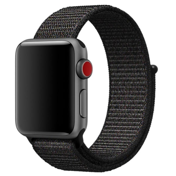 Velcro Armband för Apple Watch 8 41mm m.fl. - Svart Svart