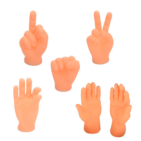 Små Händer Små Händer Fingerdockor Mini Fingerhänder Långfinger