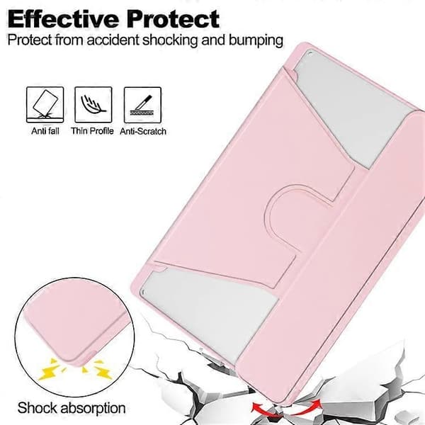 Compatible Case with Rotating Stand and Bluetooth Keyboard for Samsung Galaxy Tab A8 10.5 (2021) / (2022) - Perfect Pink - max Pink