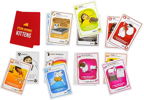 Exploding Kittens Original Edition EKG-ORG1-1 Brettspill, Flerfarget, 11.2 x 16.21 x 3.81 cm