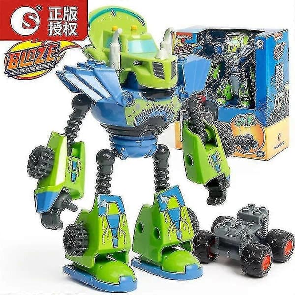 Deformerad robotbil leksak actionfigur modell barnleksaker julklappar - Blaze Monster Machines Anime