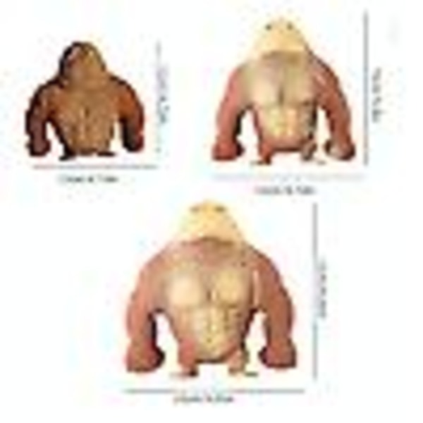Gorillor Stretchig Svampig Squishy Apor Gorilla Stressleksak Ventilationsdocka Ny