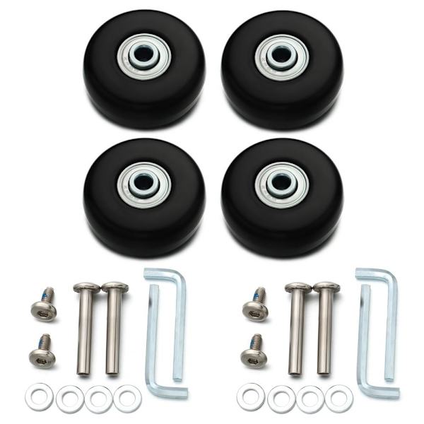 Reservedele til kufferter, hjul til rejsebagage, 75MM*24MM4PCS 4PCS(75mm*24mm,4pcs)