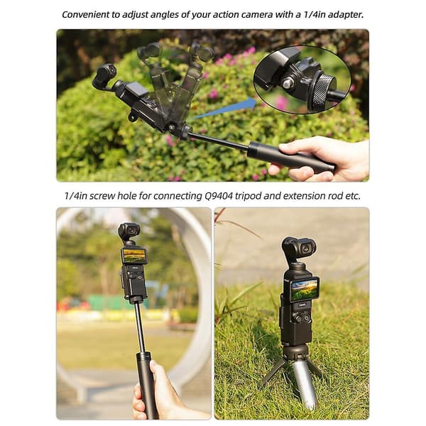Foldbar Binaural Udvidelsesramme til Pocket 3 Adapter Multifunktionel Praktisk Adaptermontering
