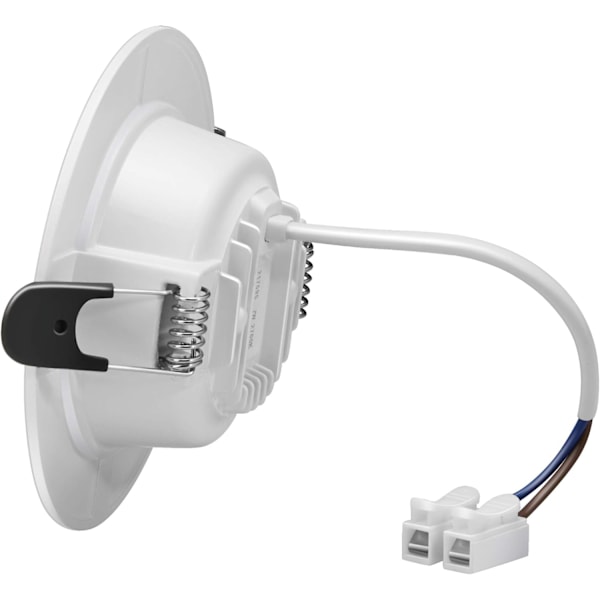 Fællbare LED-spotlights, ekstra flade, indbyggede loftslamper, runde, til stue, køkken, 10-pak