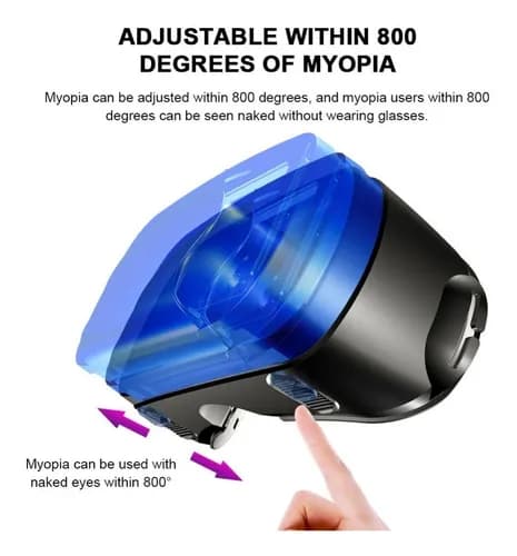 3D VR Virtual Reality Briller med Fjernkontroll og Hodetelefoner