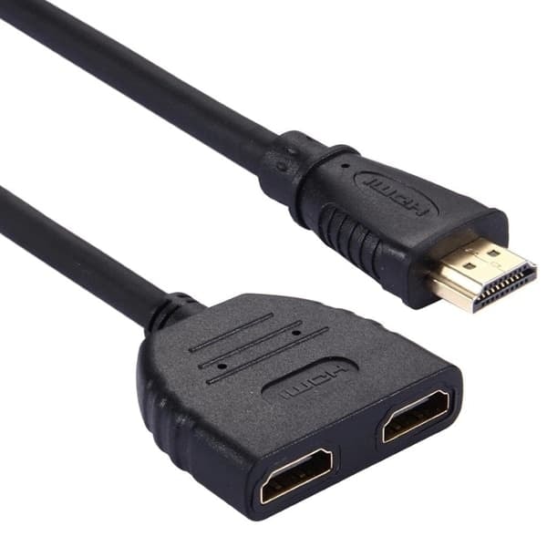 HDMI-splitter med 30 cm kabel
