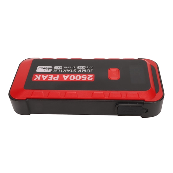 Bilbatteri Jump Starter 2500A 25800mAh USB Hurtiglading LCD-skjerm Bærbar Jump Starter for 12V Kjøretøy Camping