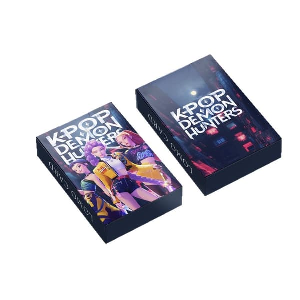 Nytt 55-pack Demon Hunter Kpop anime LOMO-kort