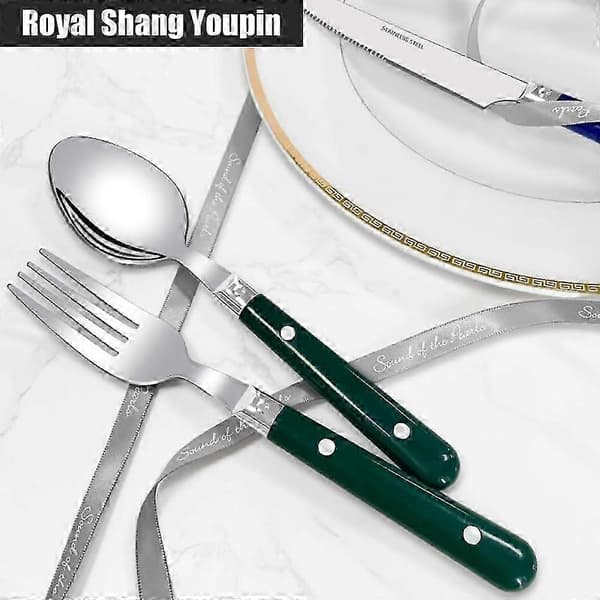 12 Pieces White Cutlery Set for Kitchen Service