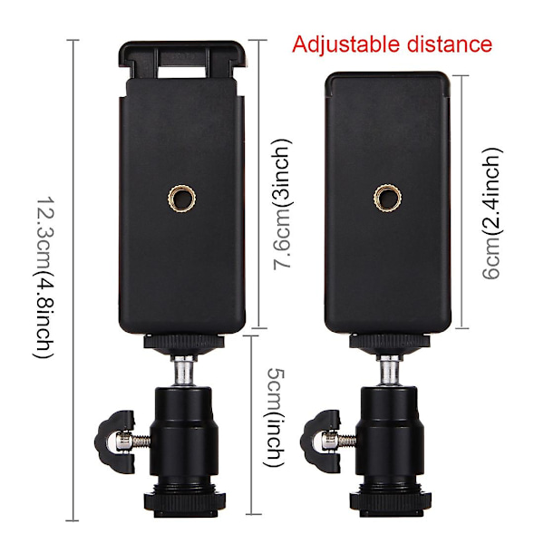 Puluz 1/4 tomme Hot Shoe Tripod Klemme
