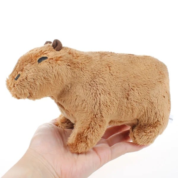 Simulerings Capybara Plyschdocka - Brun 20cm