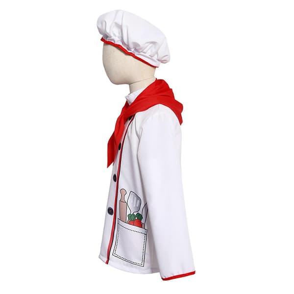 Kock Rollspelsdräkt - Set med realistiska tillbehör - Låtsaskockskläder