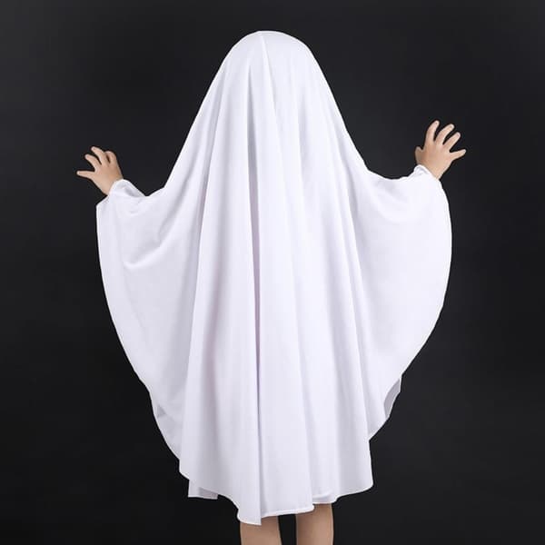 Halloween Spøgelseskostume Kappe til Børn i Alderen 1-9 År