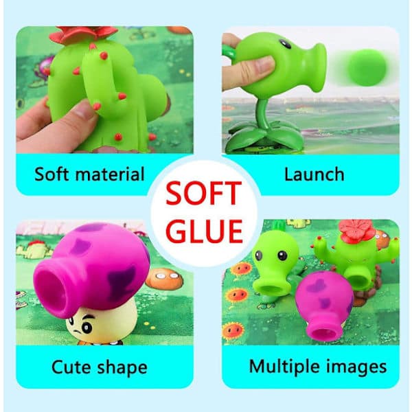Plants vs. Zombies 2 Series Leketøyfigurer - Samleobjekt Actionfigurer
