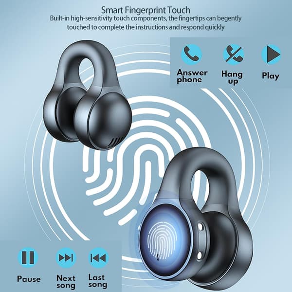 Trådlösa hörlurar Bluetooth brusreducerande hörlurar med mikrofon Vit Swe