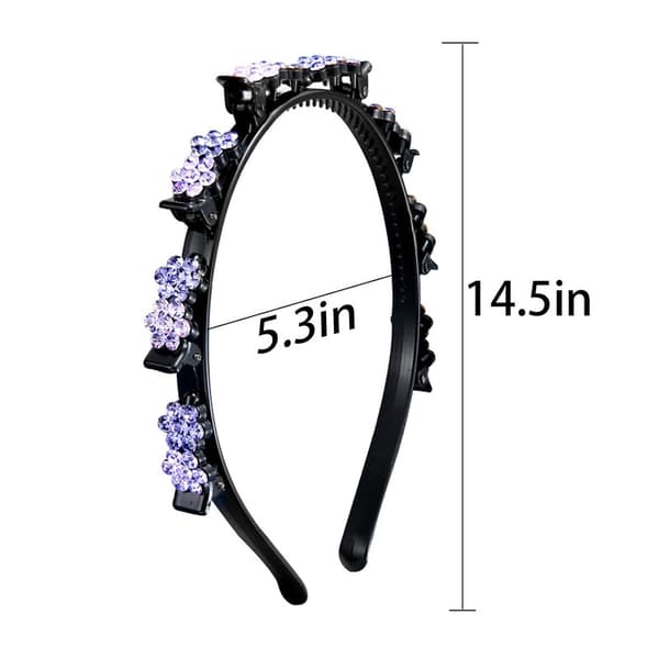 Hårpynt med blomster og krystaller til kvinner, hårnåler og hårbånd