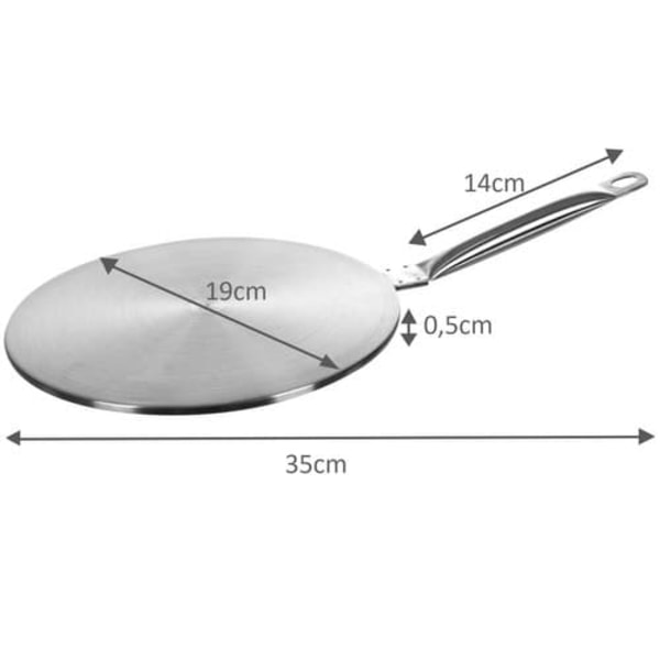 Induktionsplatta adapter - 19 cm