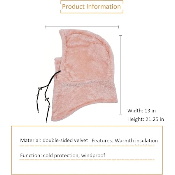 Sherpa Huva Skidmask, Fleece Balaclava Vindtät Vintermask