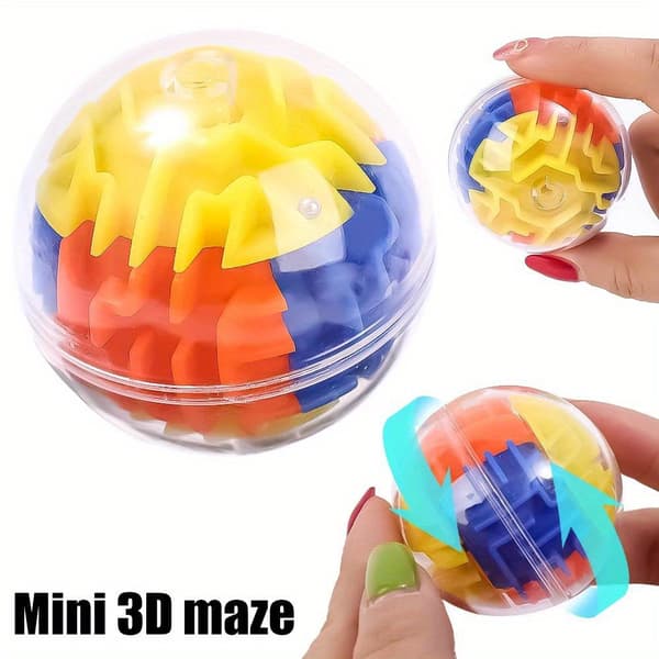 12 kpl 3D-labyrintti muistipallopeli lapsille 12pcs