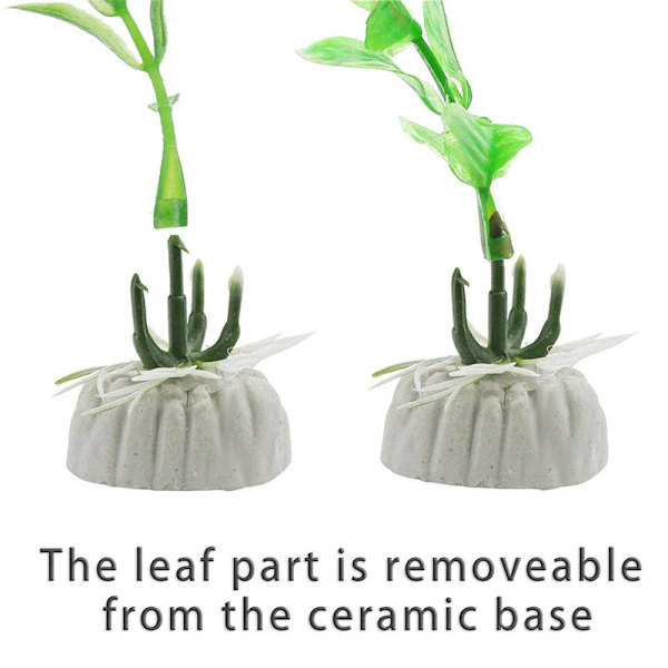 3-pak store akvarieplanter kunstige plast fisketank planter høje akvarium tilbehør simulering falske hydroponiske planter dekoration