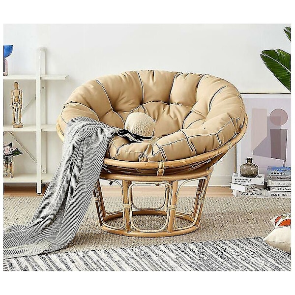 Runde Tuftede Stolhynder Tykke Ensfarvede Komfortable Gulvpuder, Havehynder, Rattan Lænestolshynder (40cm*40cm)