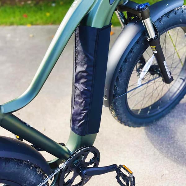 Vandtæt E-cykel Batteribeskyttelse Reflekterende Kuldebeskyttelse Isolering Pung Til Elektrisk Cykel Opbevaringstaske Grøn 36x42cm