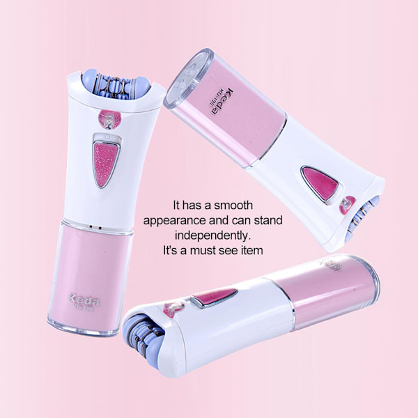 Smooth Glide Epilator Hårfjerning Ansikt Kropp og Ansikts Epilator