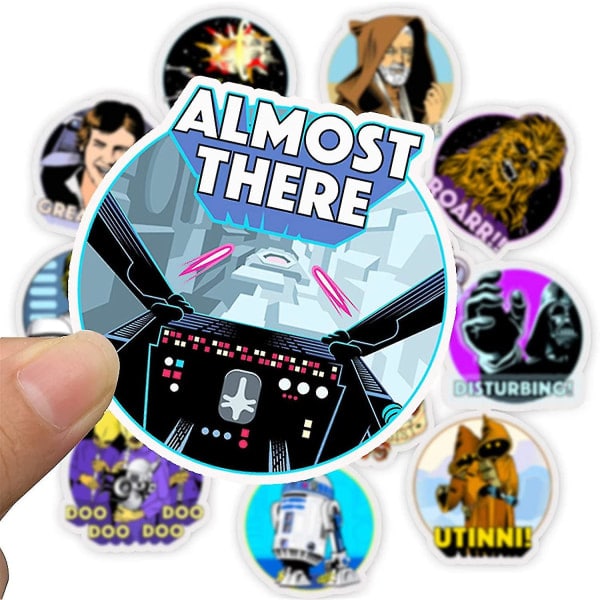 50 kpl Star Wars -tarroja Kannettavan tietokoneen tarra Vedenpitävä vinyylitarra Autotarra Moottoripyörä Pyörä Matkatavarat Tarra Graffititarrat Skeittilauta Tarra