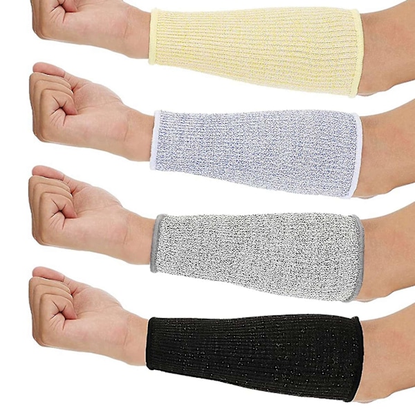 4 par kutt- og brannsikre ermer Armbeskyttelse Underarmsbeskyttelse for tynn hud og B-AH