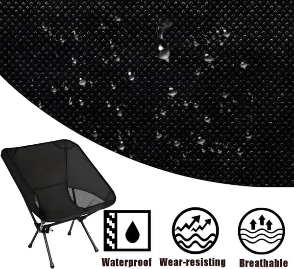 Vikbara campingstolar för utomhusbruk, lätta, stabila, bärbara ryggsäcksstolar, kompakta campingstolar för utomhuscamping, vuxna