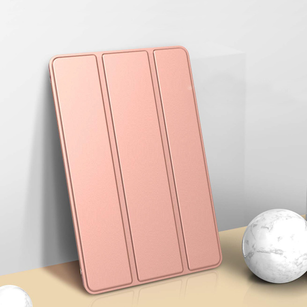 Smart Case kompatibel med iPad Air 3 10.5\" Generation Smart Case Cover Gennemsigtig Mat Bagside Magnetisk Case - Fuld Rosaguld