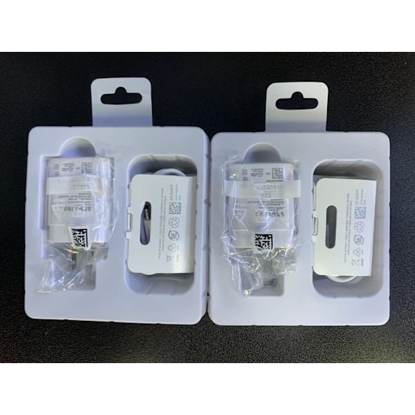 Hurtiglader 45W for Samsung USB-C + 2M USB C Kabel - EU - Svart