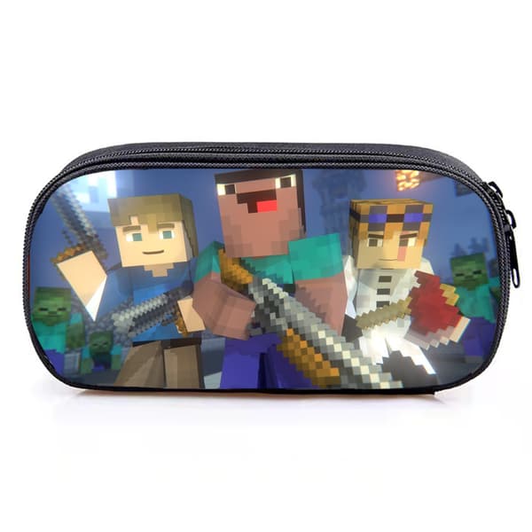Minecraft-peli, suuri oppilaskynäkotelo, paperitavarakassi, erämaakynäkotelo pencil case Section 40