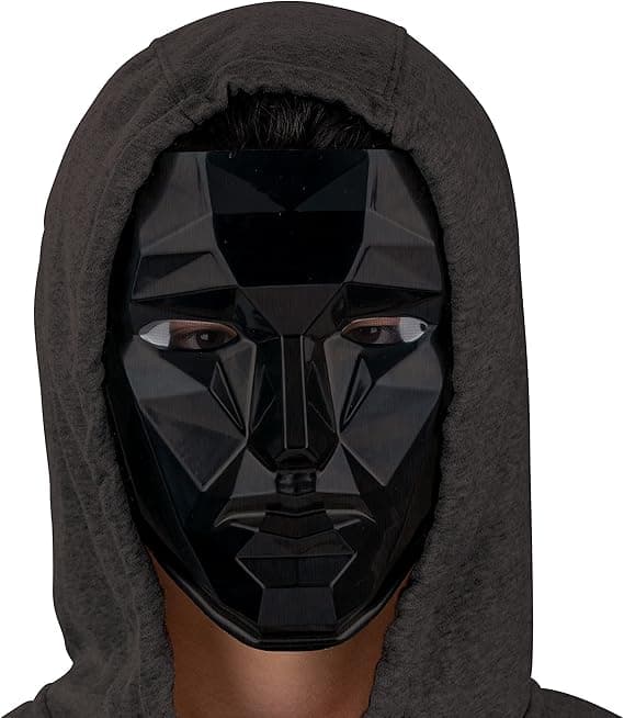 Squid Game Masker, En Størrelse Voksen Kostumemasker front man