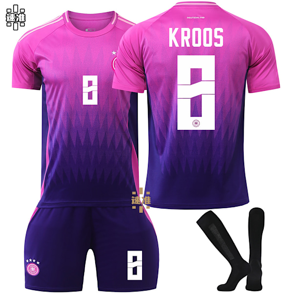 Tyskland Bortalandslagströja 2024 Toni Kroos Tröja #8 XS XS XS XS