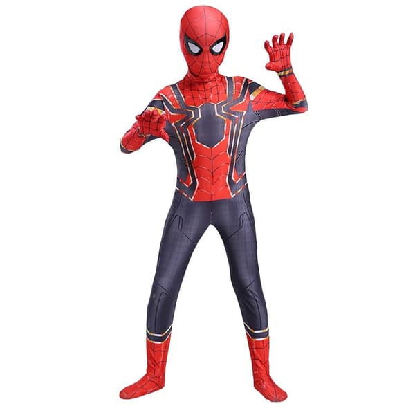 Klassisk Spider-Man Bodysuit Cosplaydragt til børn og voksne, strækbar heldragt til Halloween og fest Deadpool Deadpool 150