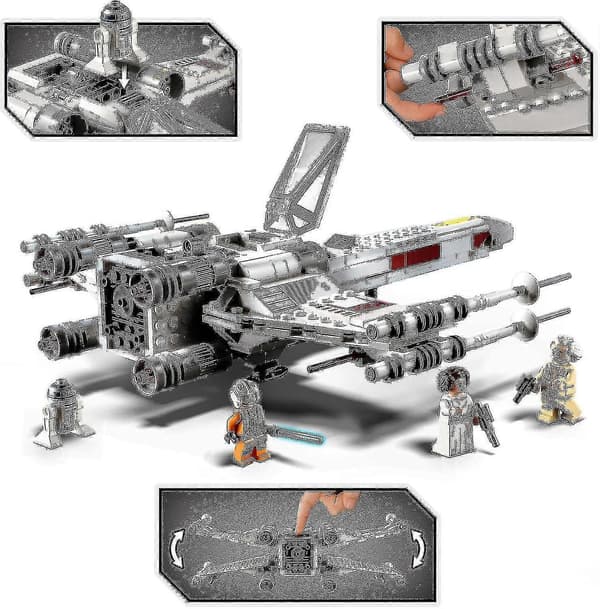 Star Wars Luke Skywalkers X-wing Fighter byggbart leksaksrymdskepp, presenter till barn