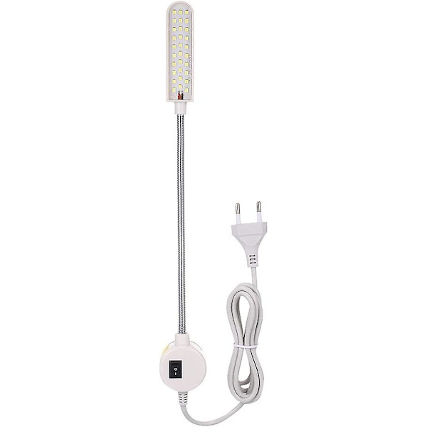 6w LED symaskinslampa med fast bas, flexibel slang Goosen