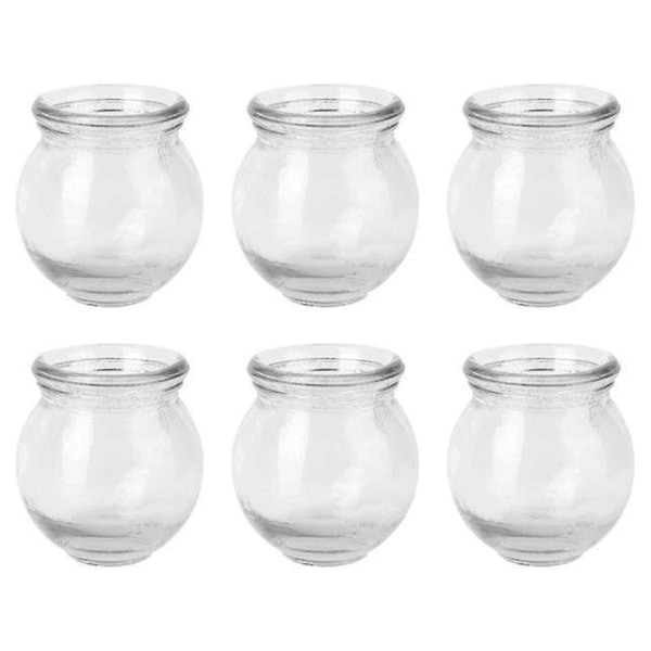 6 st kinesiska koppar glas koppning terapi set koppnings terapi apparat kopp koppar massage eld glas koppning hälsovård