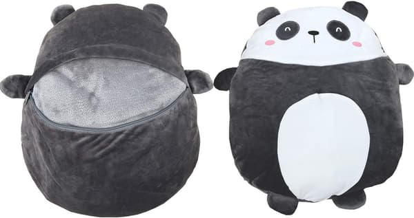 Panda Pluss Pute 16 Tommer, Teppe i Søt Pluss Pute, Panda Stoffdyr