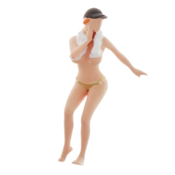 5x1:64 Bikini Bilvask Figurer Scenarie Legetøj C 5x1:64