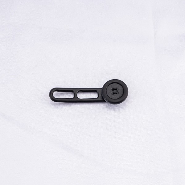 Het försäljning 10mm-15-18mm gummiband stretch justering förlängningsknapp midjeband förlängning justeringsknapp Black large size 18mm*round
